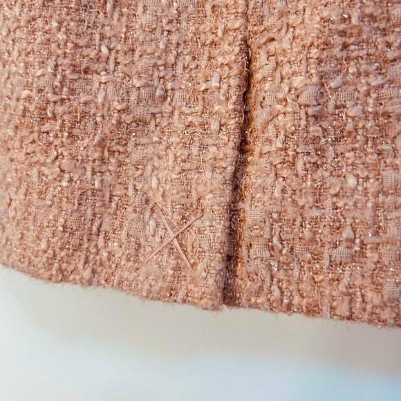 🩷 The Limited Pink Tweed Mini Skirt - Size 12 - Picture 3 of 8